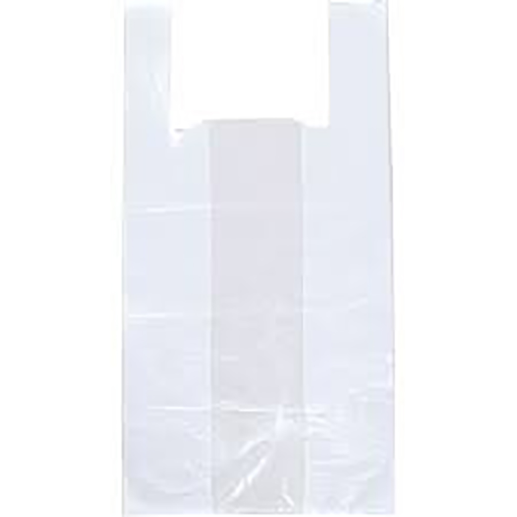 White plastic carrying bags